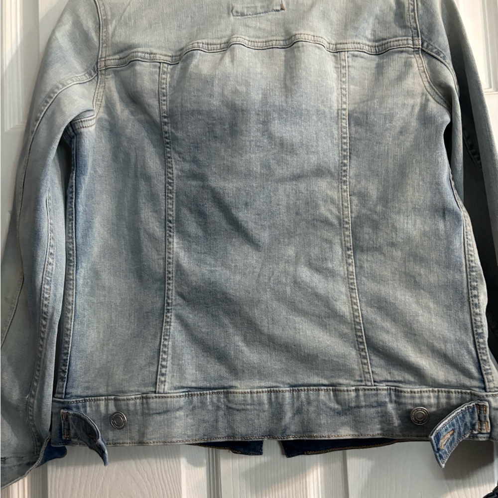 LC Lauren Conrad Light Blue Jean Jacket - Picture 3 of 6